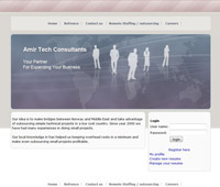 Webpage template made for www.Amir.no